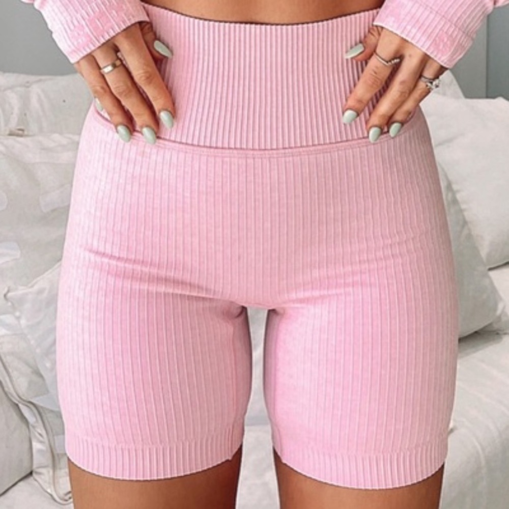 Sarah’s day x white fox boutique pink shorts